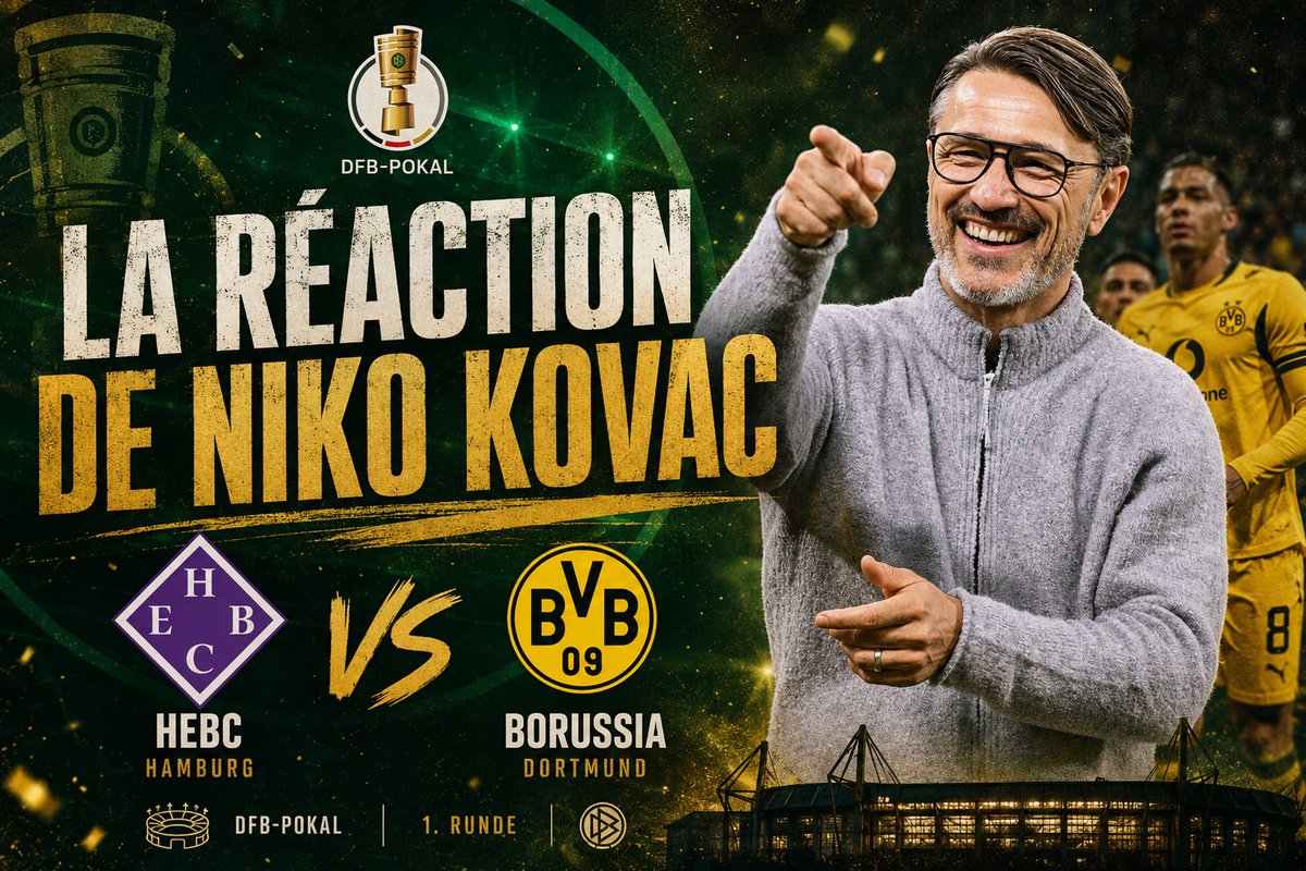 FranceBvb's tweet photo. 🗯️Niko Kovac : "Nous avons vu à quel point le football peut être beau."
✍️La réaction de l'entraîneur du BVB :
https://t.co/D4lLtWSM9k
#BVB #DFBPokal #HEBCBVB #Kovac https://t.co/GA4HxLHfJB