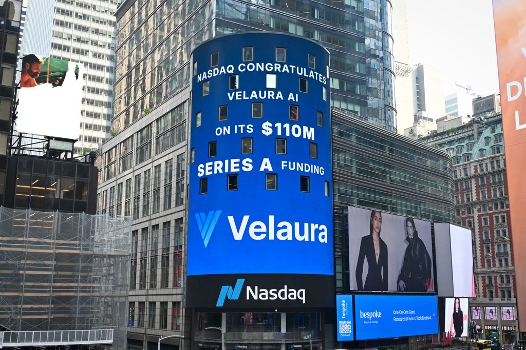 Velaura_AI's tweet photo. Thank you to @Nasdaq for recognizing @Velaura_AI's $110M Series A and celebrating this milestone on the @Nasdaq Tower.

The financing reflects continued conviction in Velaura’s technology, team, and vision to advance ultra low power compute for data center and Physical AI applications.

We’re grateful to our investors, partners, and team for the continued support behind this milestone.