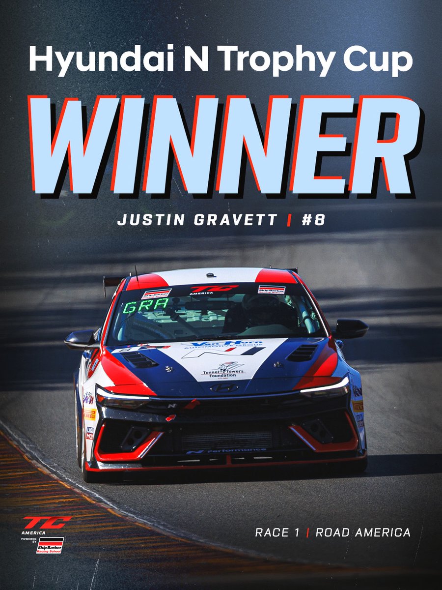 DeniseItkid49's tweet photo. Justin Gravett wins the Hyundai N Trophy Cup with a strong podium finish. https://t.co/hZA0gSEQju