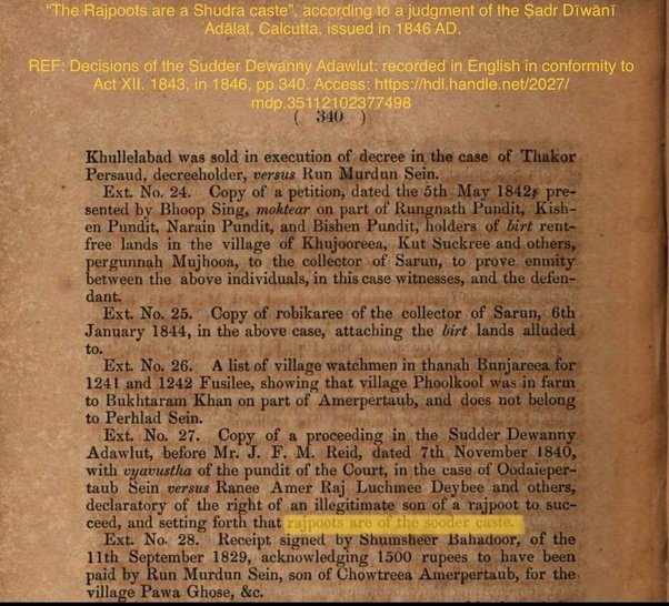 Huntersenl's tweet photo. @Rajnya500 Rajputs are also originated from kshtriye like jaat Gujjar. Go Shudra https://t.co/98DYL06YgB