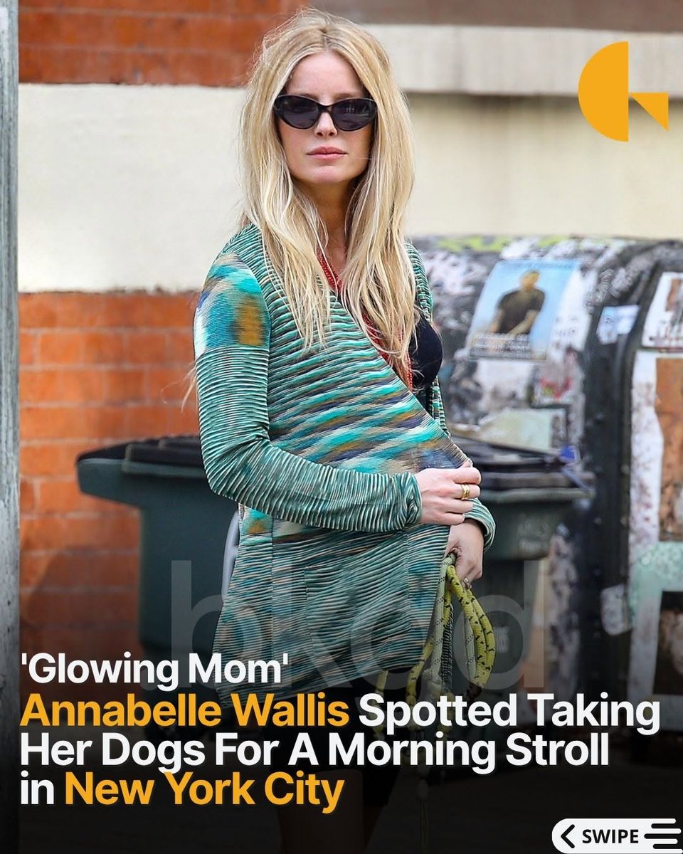 maximo4g's tweet photo. While out in NYC, Annabelle Wallis shows her growing baby bump during a casual morning walk with her dogs.

📷: Fernando Ramales /

For licensing details, email us at usasales@ https://t.co/tx6pqsEJkf