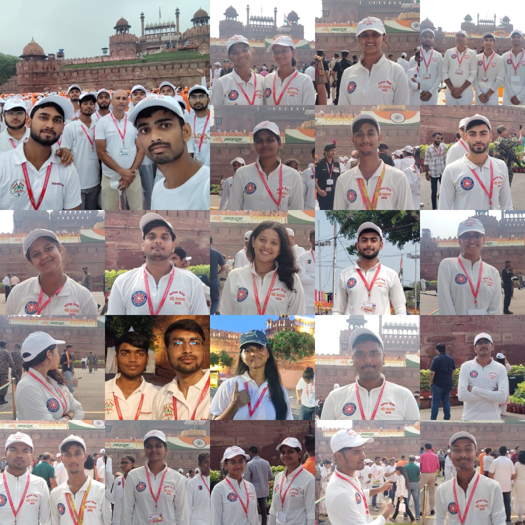 DronacharyaDgi's tweet photo. 🇮🇳Vande Mataram in Unity!
50 NSS volunteers from Dronacharya Group of Institutions, proudly participated in the Independence Day Ceremony 2026 at Gyanpath, Red Fort, New Delhi.
10 days of preparation. One unforgettable national celebration.
#DGI #NSS #IndependenceDay2026 #RedFort https://t.co/9T5wL8g81C
