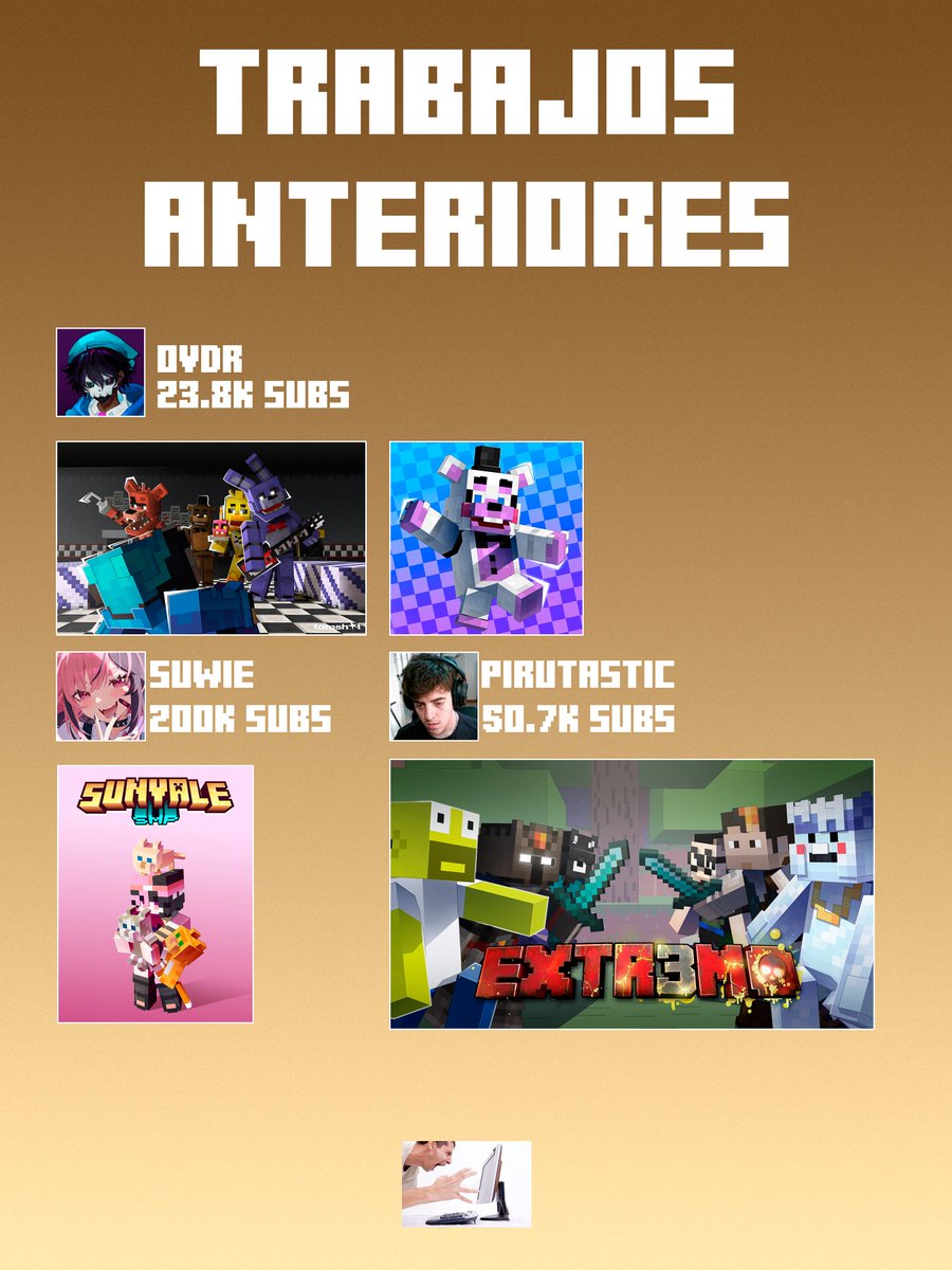 tomshtt's tweet photo. Estos son algunos trabajos con youtubers con los cuales he tenido la gran oportunidad de trabajar, de verdad, muy agradecido de que se hayan puesto en contacto conmigo para cada uno

(faltan varios, pero estos son los más bonitos y mis favoritos)

MINIATURAS: 8$ https://t.co/Q7nGgXsNOB