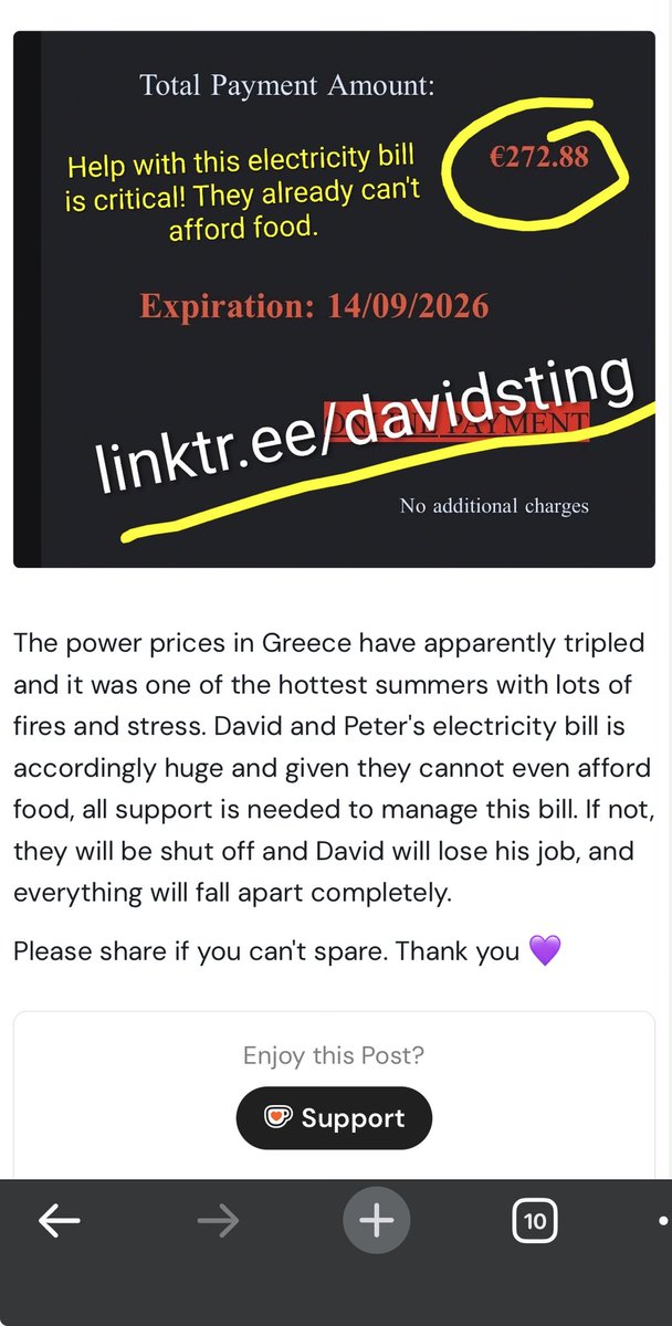 DavidSting1989's tweet photo. I’m about to end the street if I can’t pay the electricity 😭. I beg you I beg you support me to avoid sleeping in street i have mental health issues and other health issues PayPal (davidsting) https://t.co/wxZSwAHmkE your donation is massively appreciated 🙏0/273€ https://t.co/ZnZpef0MAg