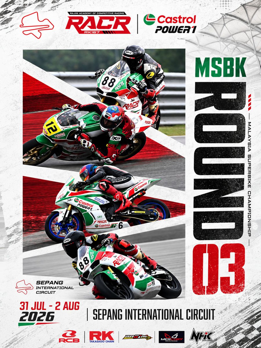 AlvaCampassbs's tweet photo. Round 3 of the 2026 Malaysian Superbike Championship season! Wishing our riders a great weekend. https://t.co/kpxvAhxYkI