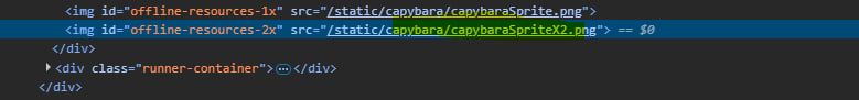 Catwelpm's tweet photo. Did some digging in the source code 

That little capybara running the Dino-style game on the blockscout Robinhood Chain countdown page? Its name is literally "sprite"  right there in the inspect element.

https://t.co/9TFTqUDwm3 https://t.co/QNNZ02tXS3