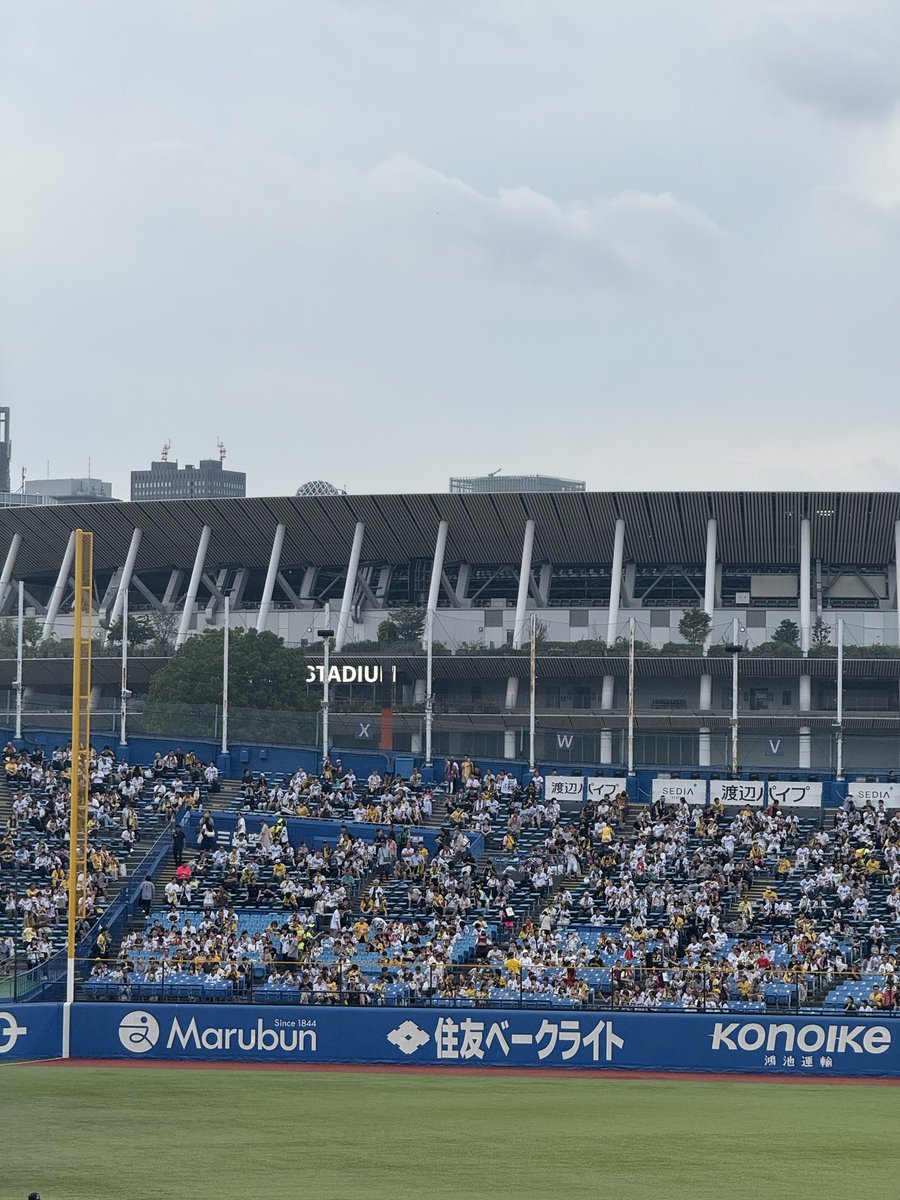 baseballstuden's tweet photo. 【神宮球場17:30時点】

←レフトスタンド          ライトスタンド→ https://t.co/hrklJoKNQe