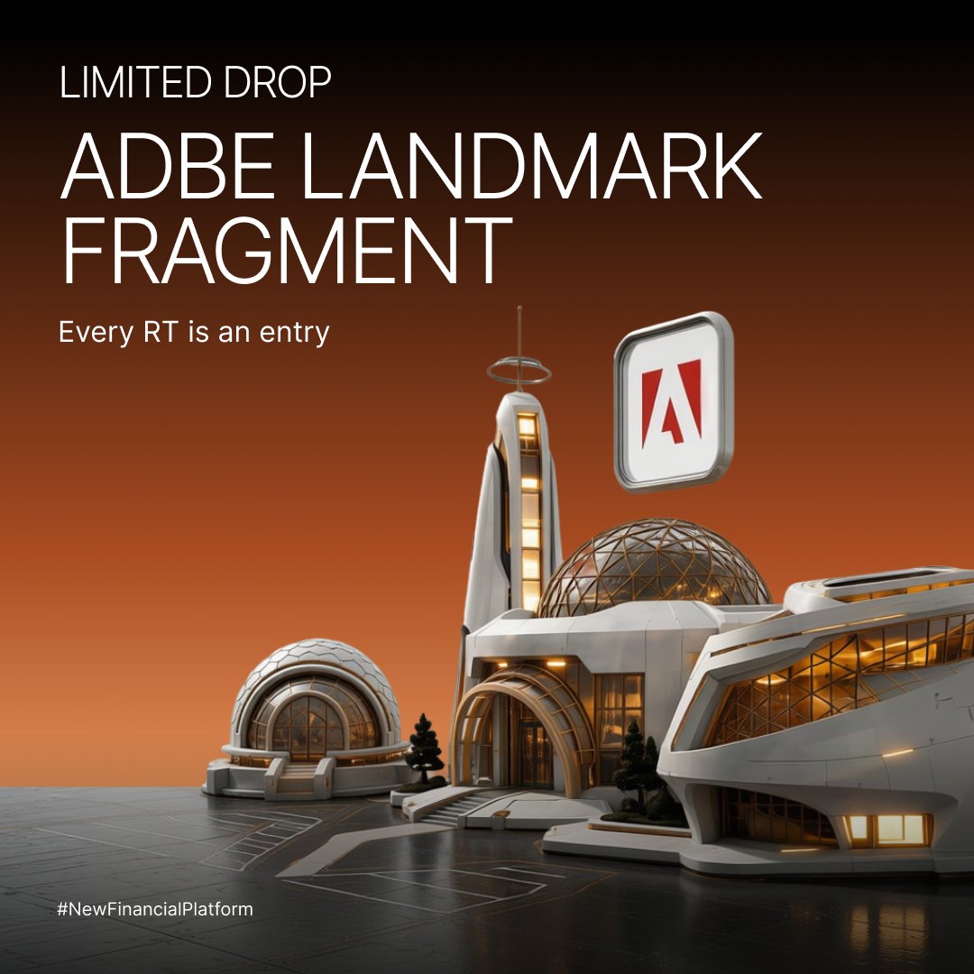Bybit_Official's tweet photo. ADBE Landmark Fragment Limited Drop

2 ways to win:
Top 30 RTs with highest engagement win a rare ADBE Fragment
🎲 20 Random winners. Every RT is an entry.

📅 Ends on Sep 7, 2359 UTC

Build your city: https://t.co/LLMwIl1K4m https://t.co/7hEMWkTV8y