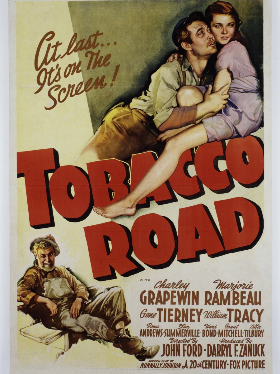FrankMalfitano's tweet photo. FILM OF THE DAY: Highly uneven #JohnFord🎥 🎞️ of hit play about #hillbilly family based on #ErskineCaldwell 📖 is like inverse #comedy version of THE GRAPES OF WRATH😵💫 colorful cast, though #GeneTierney is barely in it except for 1 sexy scene #CharleyGrapewin #ElizabethPatterson https://t.co/uEwnEt0E3s