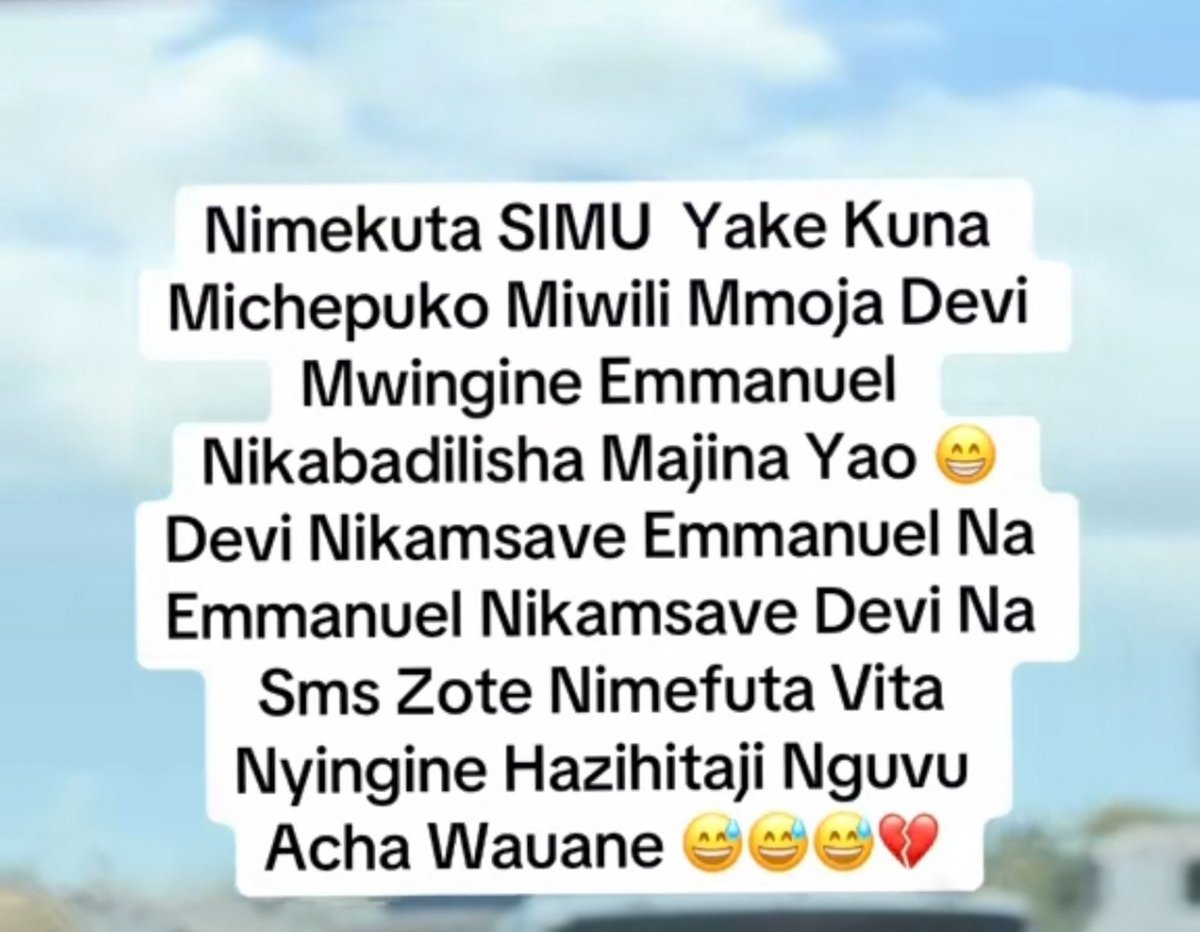 Njamasi__'s tweet photo. Akili tuu mtu wangu 😁 https://t.co/KL6WTKIwVS
