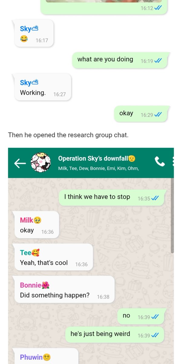 makansagukeju's tweet photo. Kalian semua harus baca fanfict ini, kayak ada socmed²nya juga &amp; beberapa bisa di scroll chatnya.

Intinya tentang misi penelitian kawan² (+ nani) apakah sky beneran cemburu apa ngga ketika nani bertingkah seolah² dia ada gandengan. Bagaimana hasilnya?

https://t.co/PhKRnrDU8t… https://t.co/wflM6KoFGv