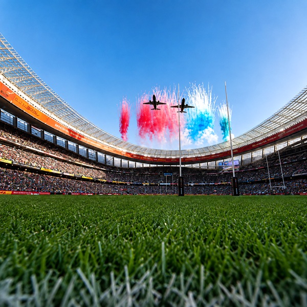 tripenger's tweet photo. Airlink’s Viral Cape Town Stadium, another pre-match aircraft flyover has been confirmed ahead of the third Springboks vs All Blacks Test on 5 September: FNB Stadium, Johannesburg. Follow Tripenger for flight deals, aviation news, travel tips and more. Link in comments. https://t.co/Y9LoJ1mjJC