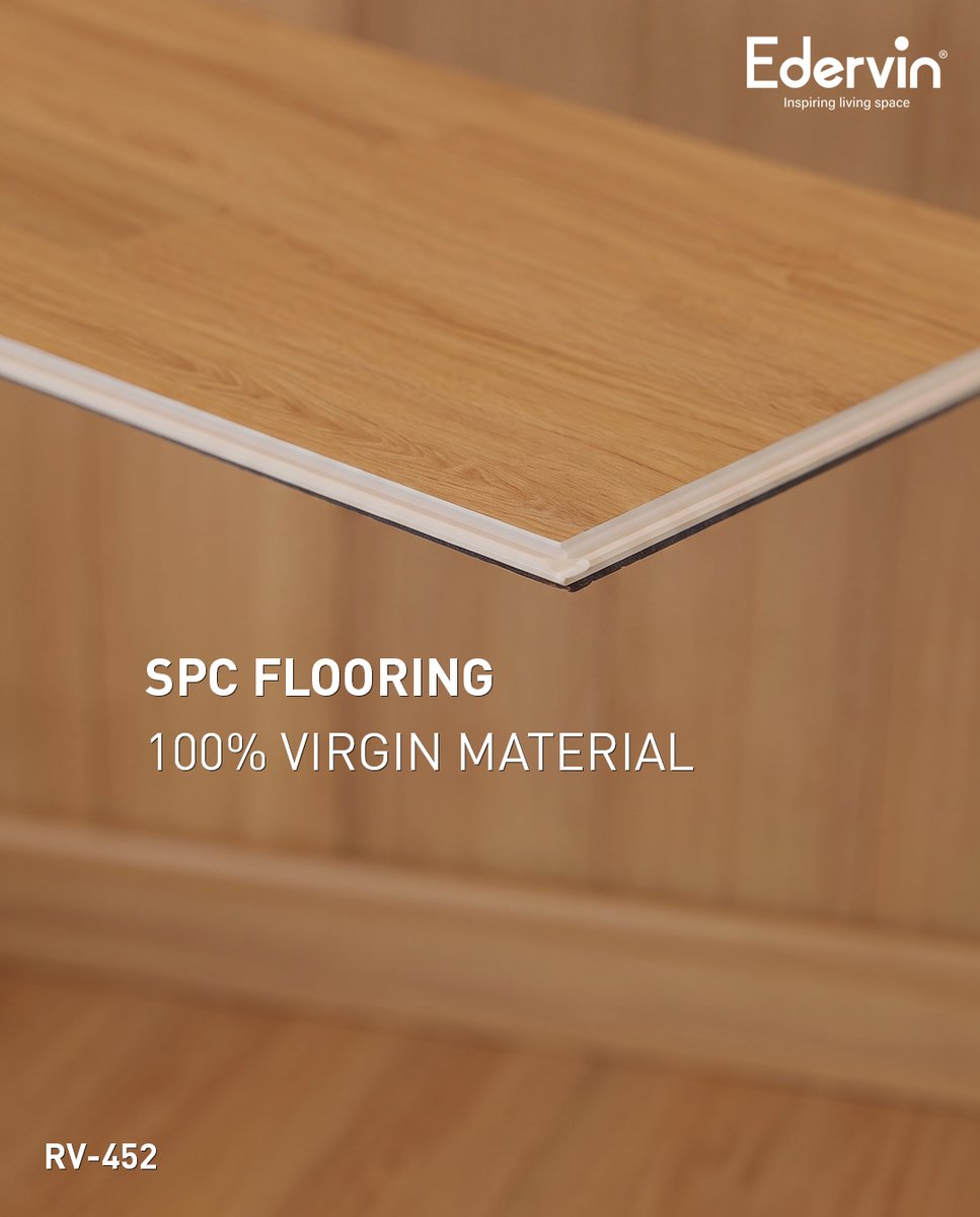 EdervinOfficial's tweet photo. Hadirkan nuansa hangat dan elegan di setiap sudut rumah.
SPC Flooring Edervin RV-452 dengan tampilan motif kayu natural memberikan kesan nyaman, modern, dan timeless untuk melengkapi interior impianmu.
#Edervin #SPCFlooring #LantaiSPC #SPCFlooringIndonesia https://t.co/ZH5fQCilK2