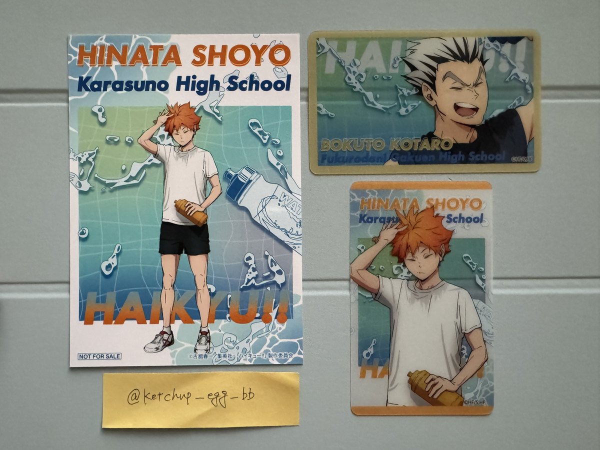 ketchup_egg_bb's tweet photo. 【交換】
ハイキュー  クールダウン   特典　クリアシートコレクショ��  カード

譲:日向、木兎
求:特典 木兎
     クリアシート 影山(縦)、赤葦(縦・横)

9/5新宿・渋谷手渡しまたは郵送
お気軽にお声がけください！ https://t.co/mTPr3vWrJD