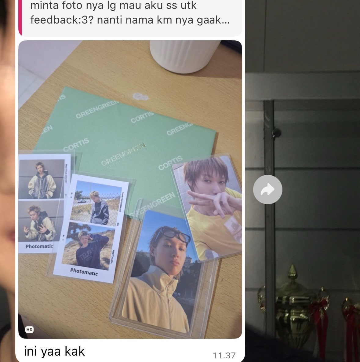 Acaistainedcoer's tweet photo. huhu seneng bgtt dpt review dan tema hari ini “Rezeki ga ke mana🥺🙏”. jualnya weverse random + pob pypd (pilih prio pas sampai ina). waktu itu yg mau pot b 2, tp akhirnya satu pot b dan pano b. in the end,22nya plg dpt biasnya T.T GEMEC SMG AKU SEHARUM ini juga yah T.T https://t.co/fkqL08G8EL