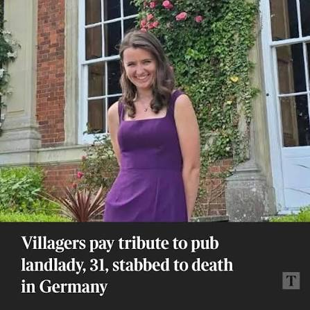 Lykten_no's tweet photo. 🚨NYHET: Rebecca Bullock (31) ble knivstukket til døde på en jernbanestasjon i Tyskland søndag. Hun var på besøk fra England

En innvandrer med tysk statsborgerskap er siktet for drapet

Hvor mange europeiske kvinner må dø, før vi reagerer?

Hvil i fred Rebecca 🙏
#Remigrasjon https://t.co/KDyDTTqKMD
