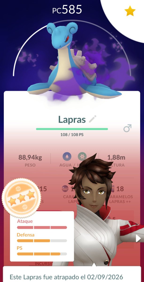 UnoConTDAH's tweet photo. Huyyyyy... casiiii...
#PokemonGo
#LaprasOscuro
#Lapras https://t.co/oy2DKE6Xnk