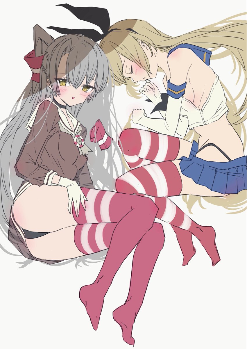 chigasaki_y's tweet photo. 天津風ちゃんと島風ちゃん https://t.co/DOHJdWLsAU