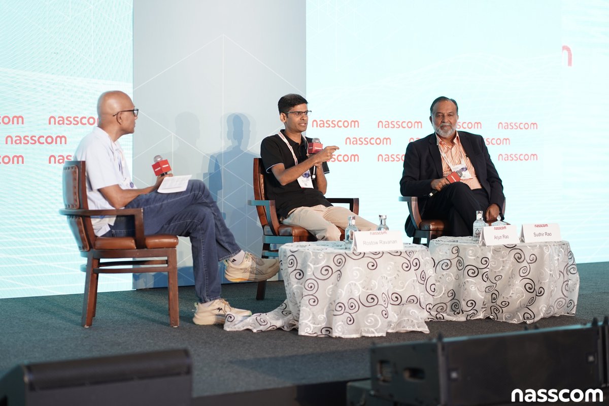 NasscomEvents's tweet photo. In a Fireside Chat at #DES’26, Rostow Ravanan, Alfahive, in conversation with Sudhir Rao, Celesta Capital, and Arjun Rao, Speciale Invest, explored the decisions, risks and lessons that shape successful deep-tech investing.
Key highlights from the session:
• Investors must learn from both Type 1 errors, backing the wrong company, and Type 2 errors, missing the right one
• Strong founders who can evolve, iterate and navigate adversity can matter as much as the original idea or market opportunity
• The next wave of deep tech will emerge at the intersection of disciplines, from space and semiconductors to AI, robotics and energy
• Space and data centres are emerging as complex frontiers where solving for efficiency, scale and systems-level challenges can unlock significant opportunities
The conversation highlighted that investing in the future requires more than predicting what comes next. It requires the conviction to recognise potential, learn from misses and back ideas that can evolve with the world.
#nasscom #DES26 #TheWorldUnderConstruction