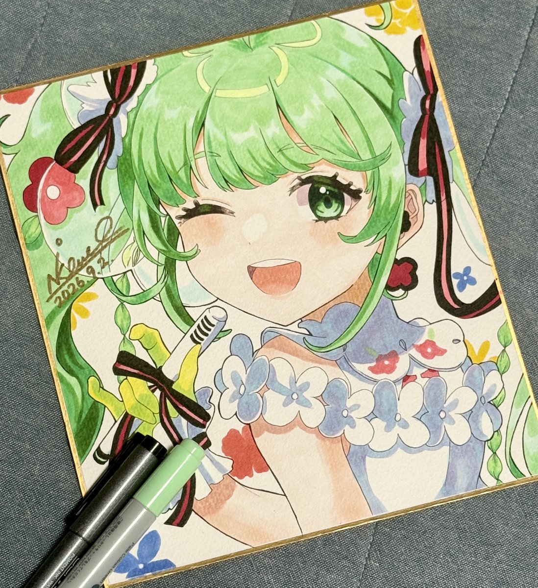 marumar42717's tweet photo. Bloomingミクちゃん
#コピック #アナログ絵師さんと繋がりたい https://t.co/BEnMUYaXLv