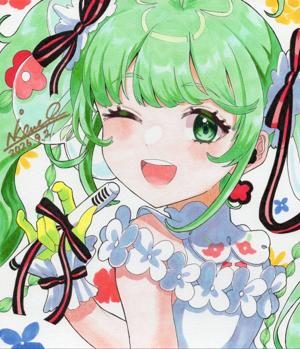 marumar42717's tweet photo. Bloomingミクちゃん
#コピック #アナログ絵師さんと繋がりたい https://t.co/BEnMUYaXLv