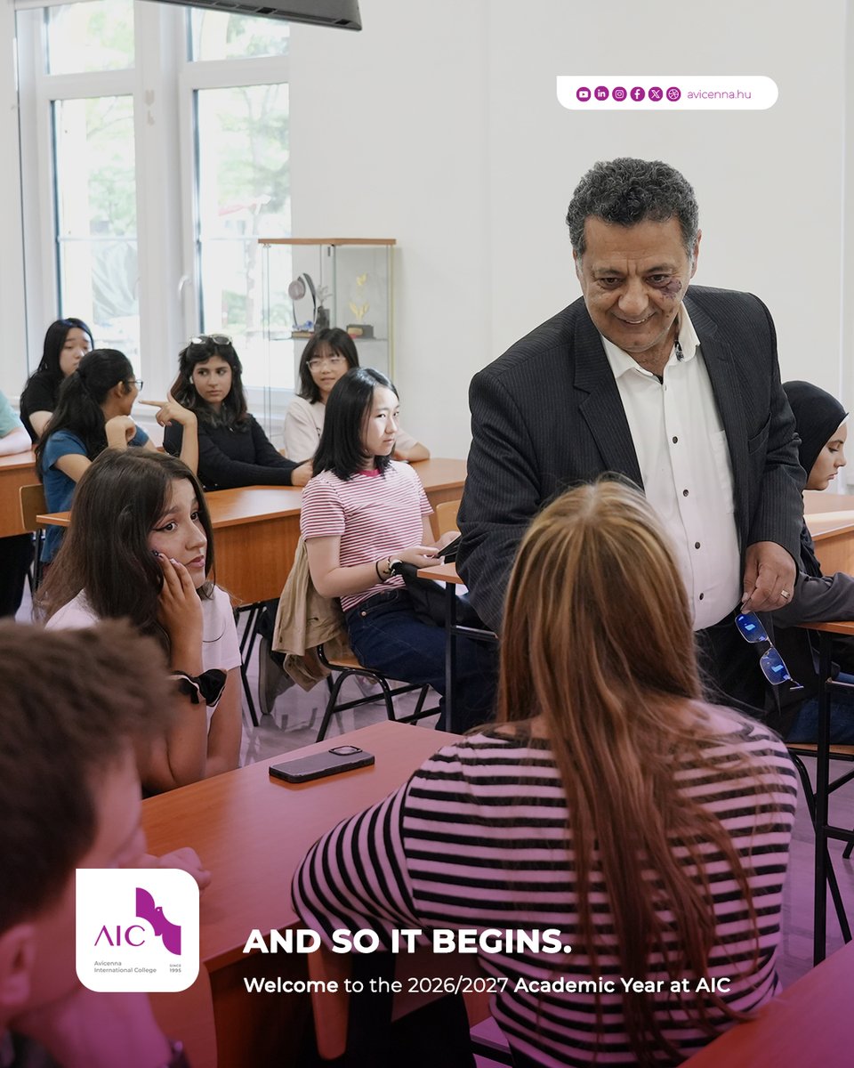 Avicennahu's tweet photo. Today, AIC came alive again as we welcomed our students to the 2026/2027 academic year.
New faces. New friendships. New questions. New possibilities.
A new chapter of learning and growth starts together.
Welcome back to AIC. Welcome home.
#AIC #ActiveLearning #FutureOfEducation https://t.co/1hwAWZhFWs