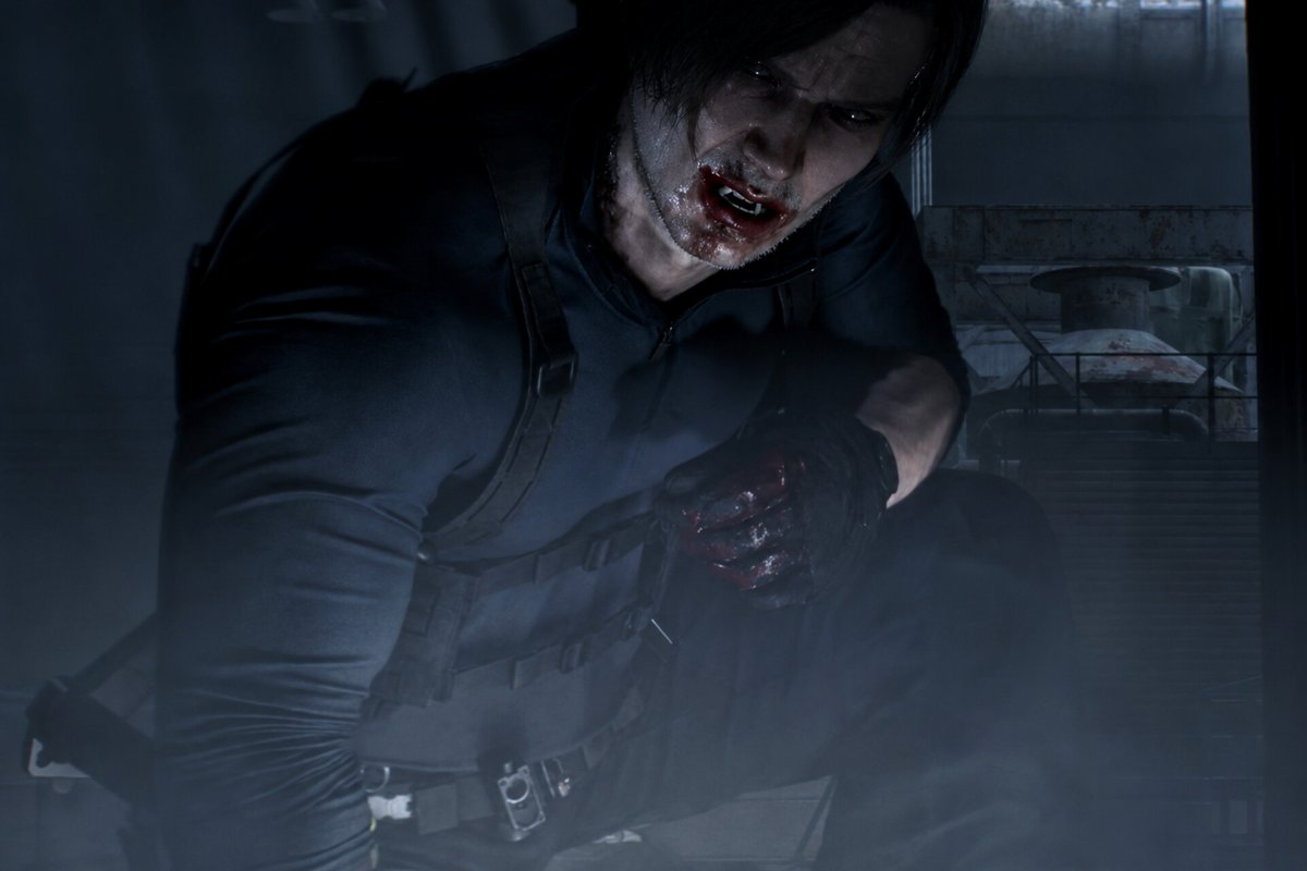 swan_20x's tweet photo. Vampire leon 
#LeonKennedy 
#ResidentEvil 
#ResidentEvilRequiem 
#REBHFun https://t.co/SACy4kwcNn