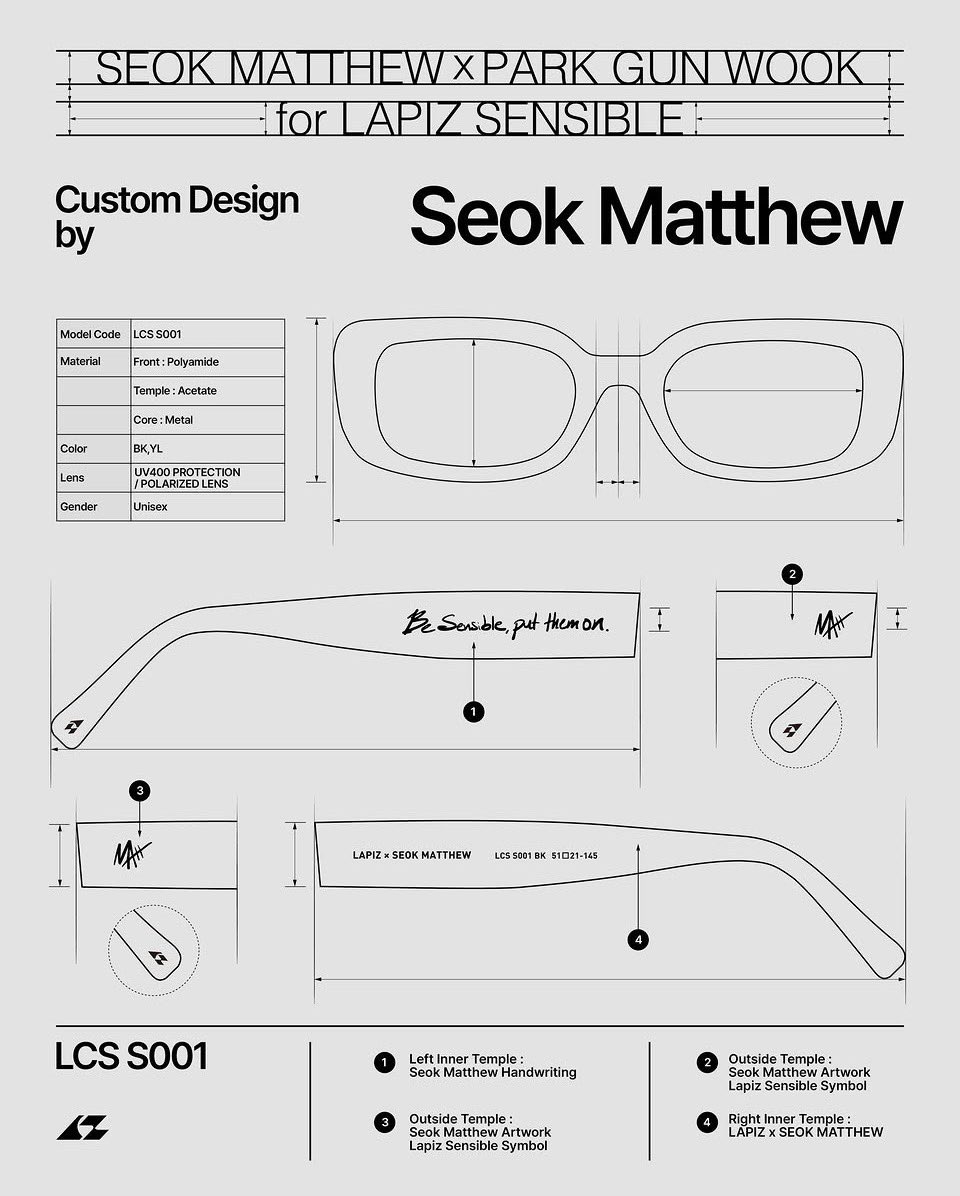 myseokryudan's tweet photo. MATTPARKZ COLLAB WITH LAPIZ SENSIBLE GLASSES BRAND ??? they custom made glasses designs omg https://t.co/IROcJ24osQ