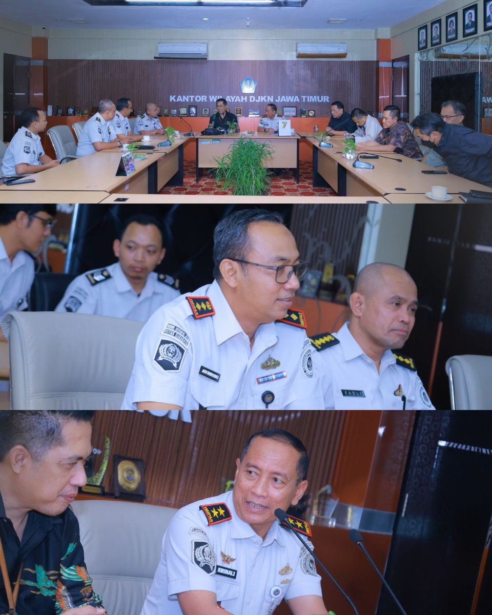 HumasRutansby's tweet photo. Kakanwil Ditjenpas Jatim Kusnali didampingi Karutan Surabaya gelar audiensi dengan DJKN Jatim di Surabaya (1/9) guna perkuat sinergi tata kelola BMN demi optimalkan pelayanan pemasyarakatan. https://t.co/IvlEHzFDwk