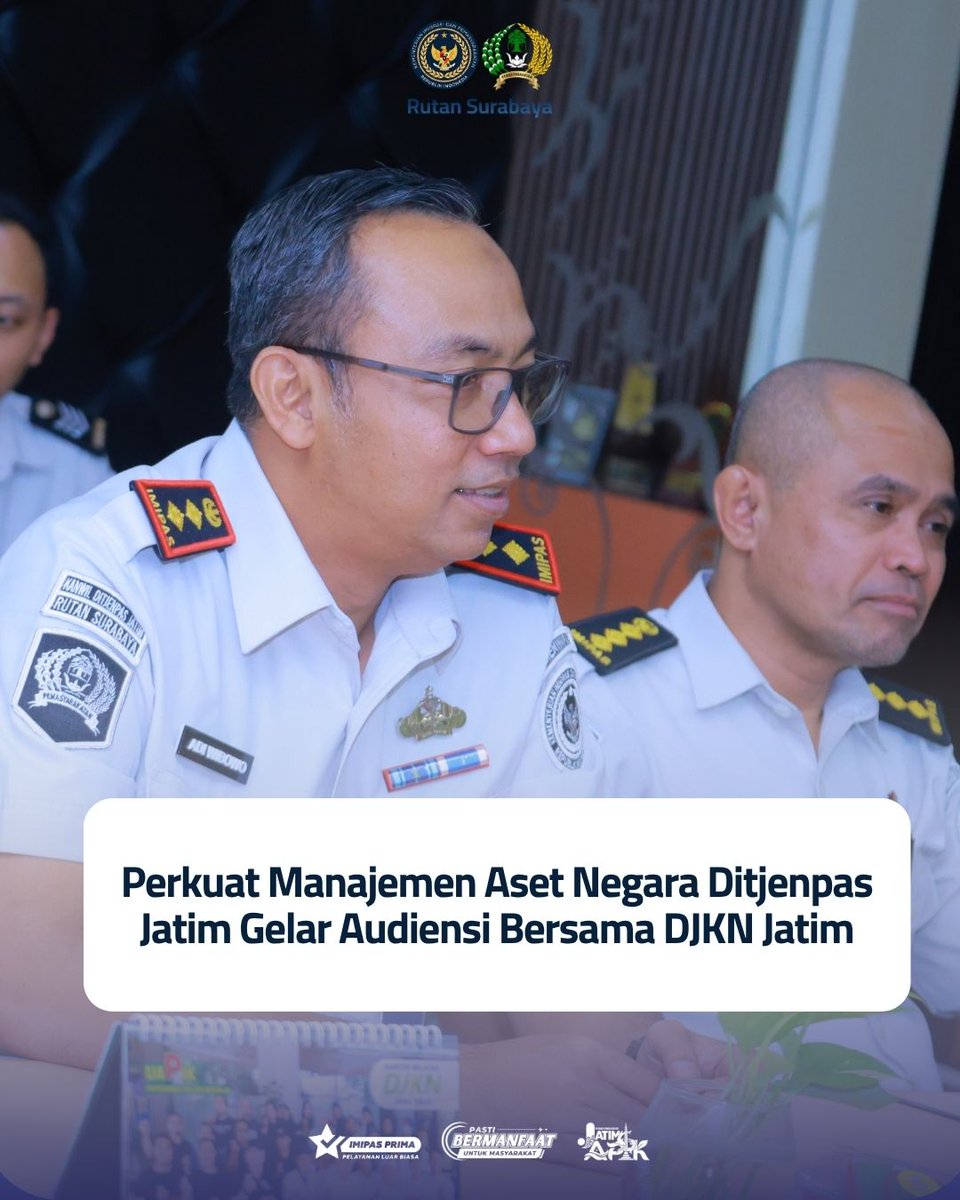 HumasRutansby's tweet photo. Kakanwil Ditjenpas Jatim Kusnali didampingi Karutan Surabaya gelar audiensi dengan DJKN Jatim di Surabaya (1/9) guna perkuat sinergi tata kelola BMN demi optimalkan pelayanan pemasyarakatan. https://t.co/IvlEHzFDwk