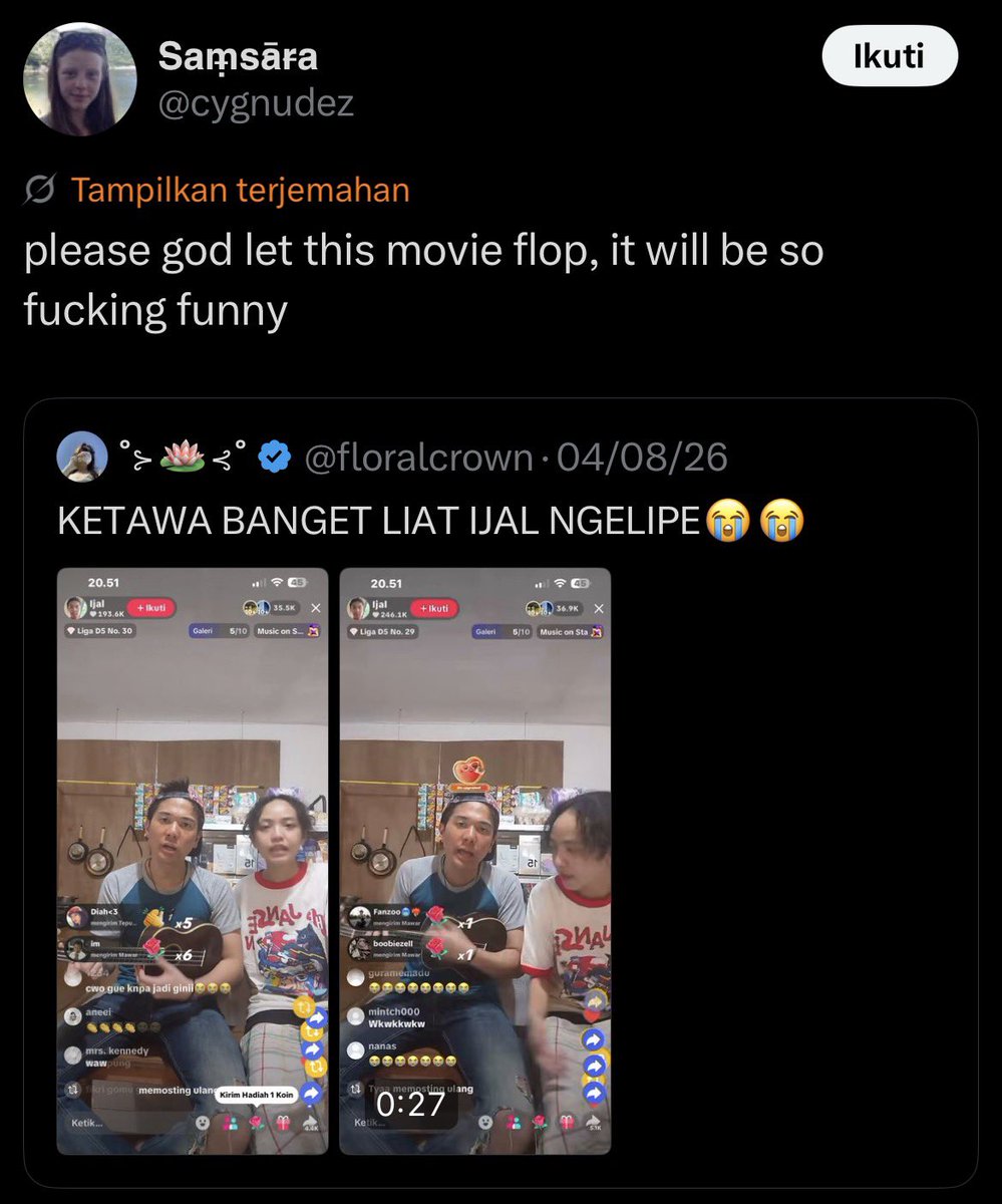 unmagnetism's tweet photo. beneran flop😭😭😭 https://t.co/cYW7bBkiNQ