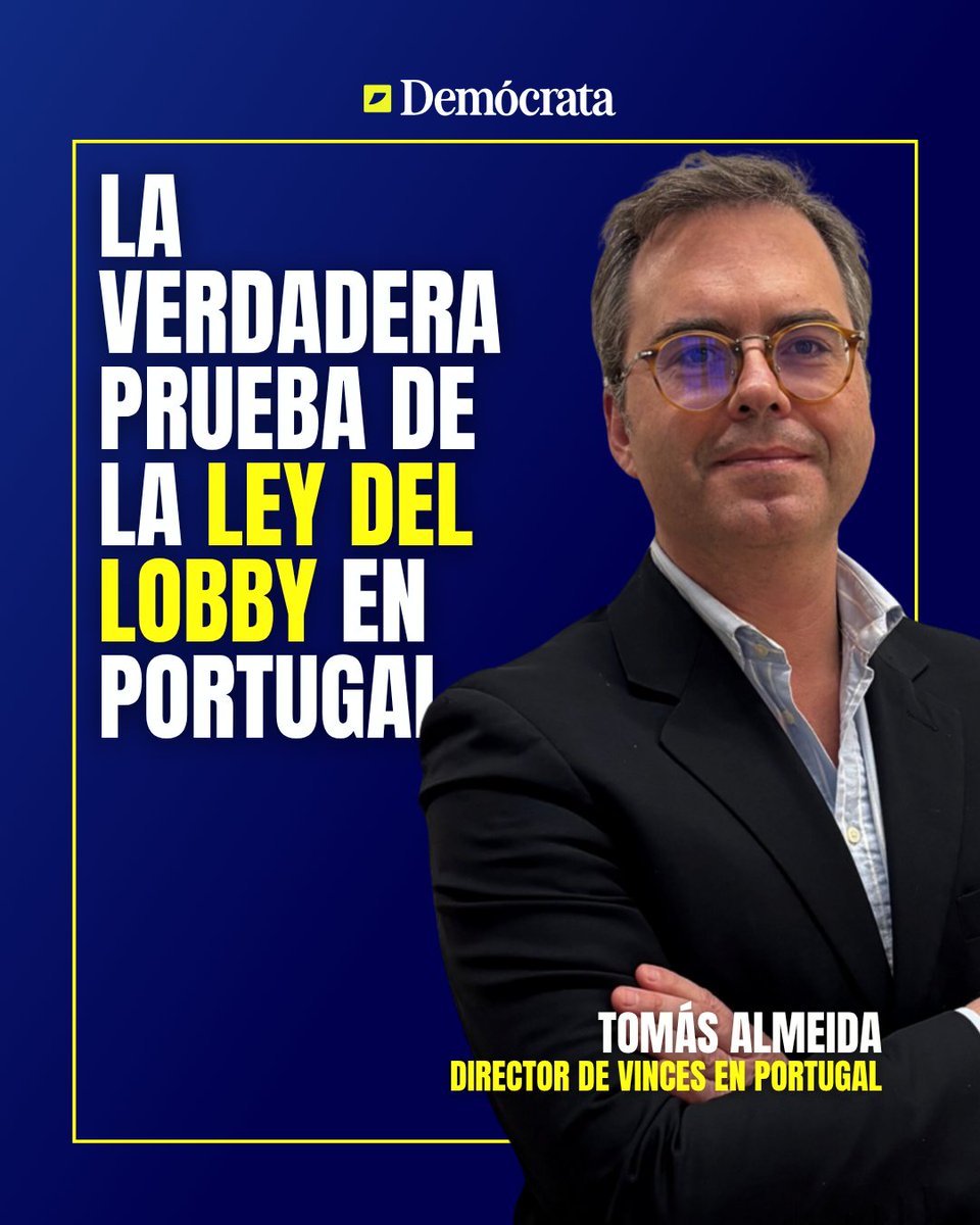 democrata_info's tweet photo. ✍️ #OPINIÓN | “La verdadera prueba de la Ley del Lobby en Portugal”.

Tomás Almeida, director de Vinces (@VincesAffairs en Portugal, analiza las claves de la nueva Ley del Lobby y los retos pendientes para que el registro, las obligaciones de transparencia y el régimen sancionador funcionen en la práctica.

📲 Todos los detalles en Demócrata: https://t.co/HQmP6aSXG2