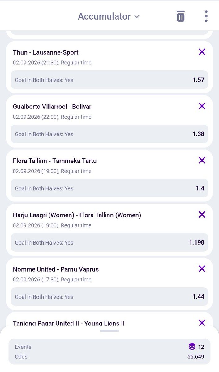 Mokonzi47's tweet photo. I don't see any Game that will cut this today.

8/8 FT GG Today - 28 Odds 🟢 
12/12 Goals in both halves - 55 Odds 🟢 

HELABET Codes : E3147 / 78E47

REGWORLD: https://t.co/VdduF2ohq8

REGTZ: https://t.co/jzbsWycKwF

APP : https://t.co/S3s03icJ59

Promo code : WELCOME300 https://t.co/vECdtaQ5lX