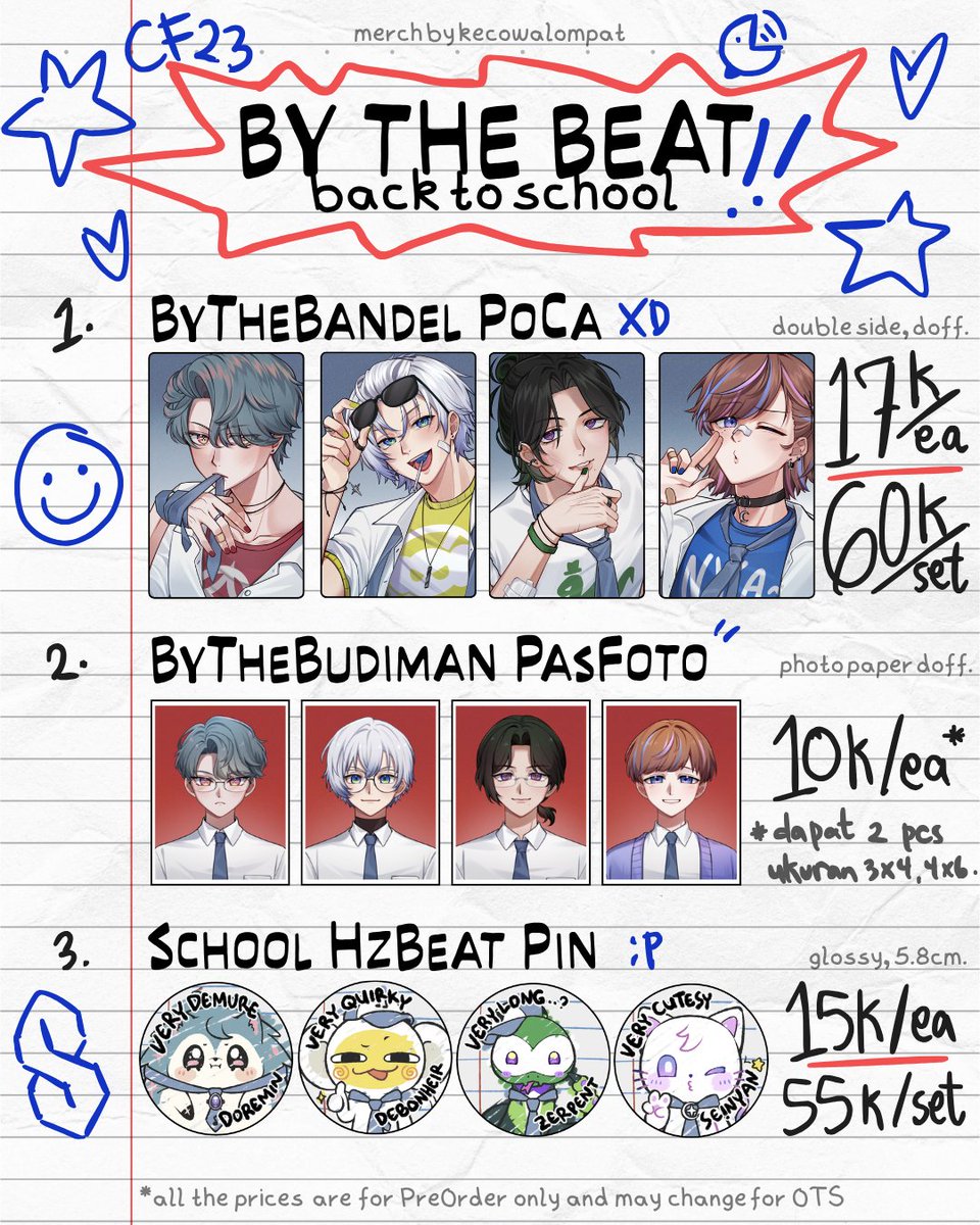 pacarnyakaelix's tweet photo. { 💛 🔁 are appreciated! }

⛓️Kecowalompat's #CF23 PO is here 😎(😋 ) 

✦︎ End 13 September
✦︎ Pick Up Both Days / Mail Order
💛 BTB, Krisisis, Original

🔗PickUp : https://t.co/K8lox8q7ca
🔗MailOrder : https://t.co/CJ9m5lecRG

#comifuro23  #cf23catalogue https://t.co/6vZeM9Gxbw