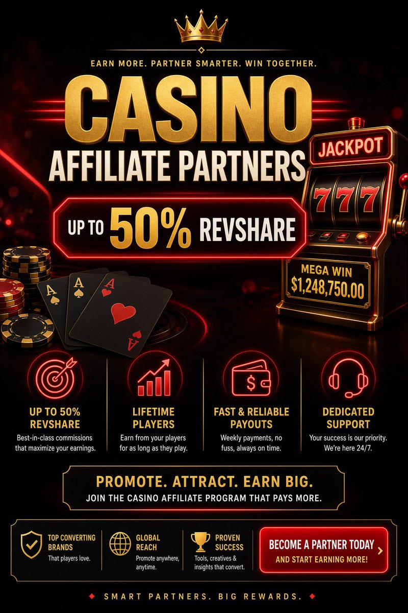 BetZone0's tweet photo. 🚨 WE’RE LOOKING FOR NEW AFFILIATE #PARTNERS 🚨
Want to monetize your audience in the iGaming industry?
🎰 #Casino #Affiliate #Program
💰 Up to 50% RevShare
🌍 International GEOs
📈 High-converting offers
🤝 Long-term partnerships
💸 Competitive payouts
Interested? DM https://t.co/dwDvraAabv