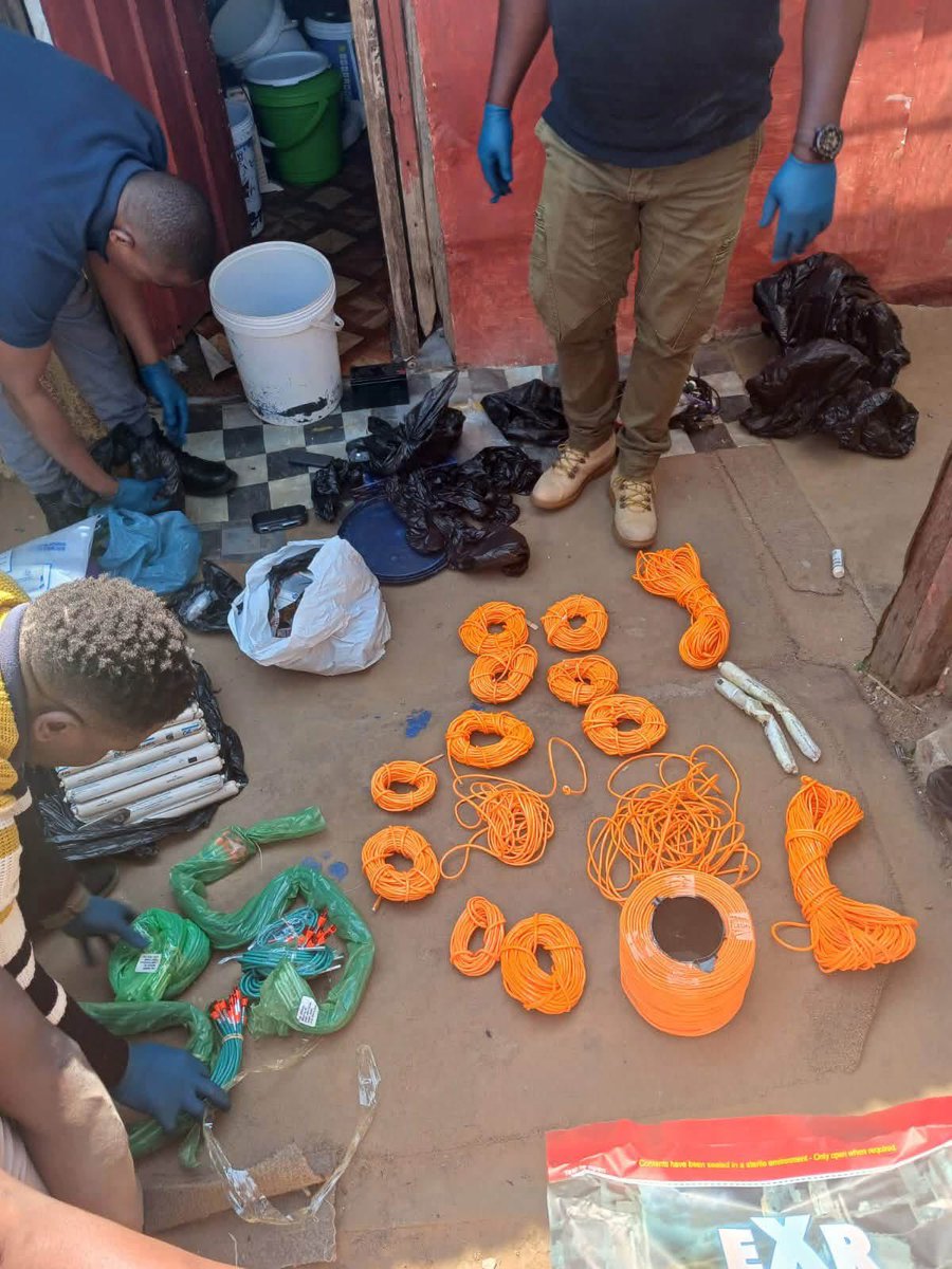 Abramjee's tweet photo. Three arrested in Gauteng explosives operation:

Three Zimbabwean nationals, two men and a woman, were arrested in Matholesville, Roodepoort, after an intelligence-driven operation uncovered explosives allegedly linked to ATM bombings, cash-in-transit robberies and illegal mining.

Police and private security teams recovered:

88 safety fuses

62 blasting cartridges

About 400 metres of detonating cord

Explosives valued at approximately R160,000.

A white Toyota Etios with false registration plates was also seized.

The suspects face charges of possession of explosives and are expected to appear in court. 

Investigations are continuing to determine whether they are connected to other ATM bombings, CIT robberies and illegal mining activities.