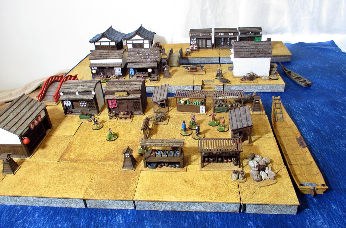 ADCPainting's tweet photo. 28mm Sengoku-era Sakai.
#戦国時代
#堺 https://t.co/MQ5MJjmV03