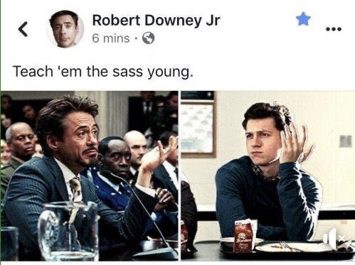 teealliums's tweet photo. Rdj posts irondad on his facebook like a mom reminiscing about her kids https://t.co/hemsPI1GJm
