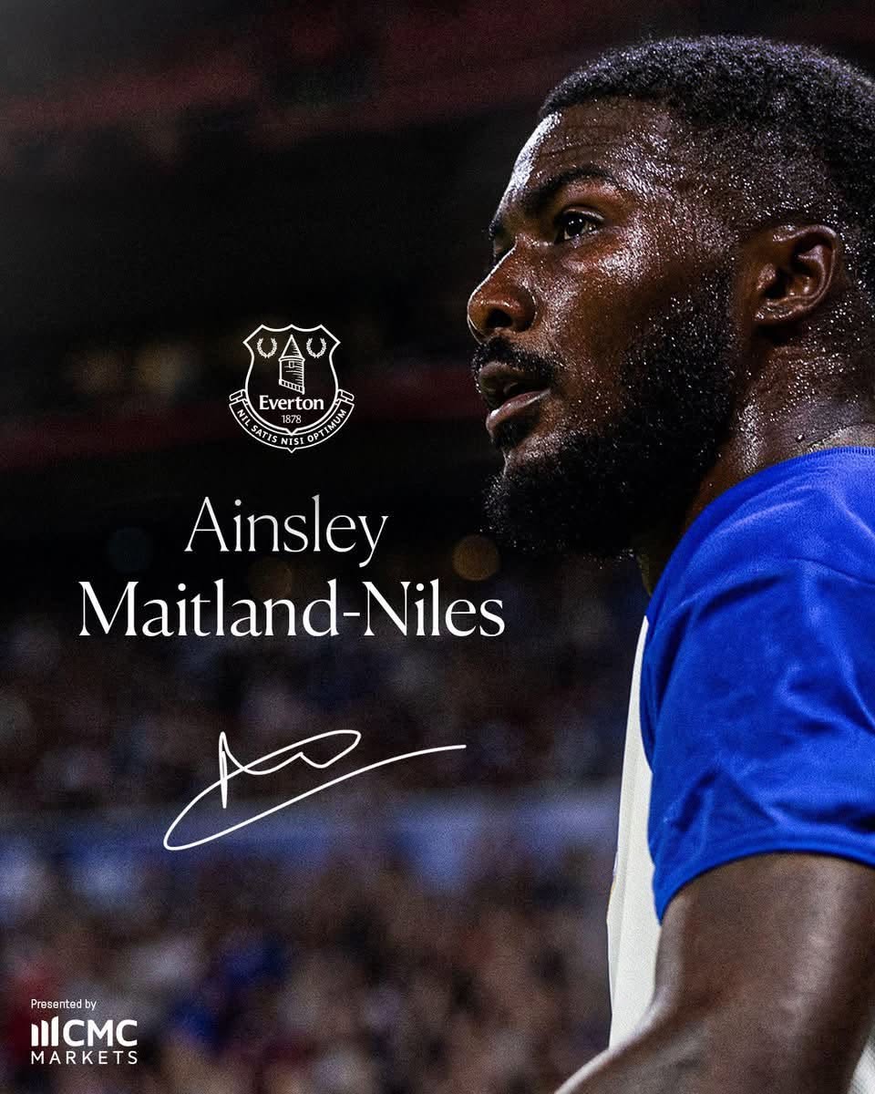 evertonfc__ar's tweet photo. 🚨🔵 رسميًا | أعلن نادي أيفرتون رسميًا تعاقده مع الظهير الإنجليزي أينسلي ميتلاند-نايلز قادمًا من ليون، بعقد يمتد لمدة 3 سنوات. 🔵✍️
مرحبًا بك في أيفرتون، أينسلي! 💙 https://t.co/m3xzlFJR2m