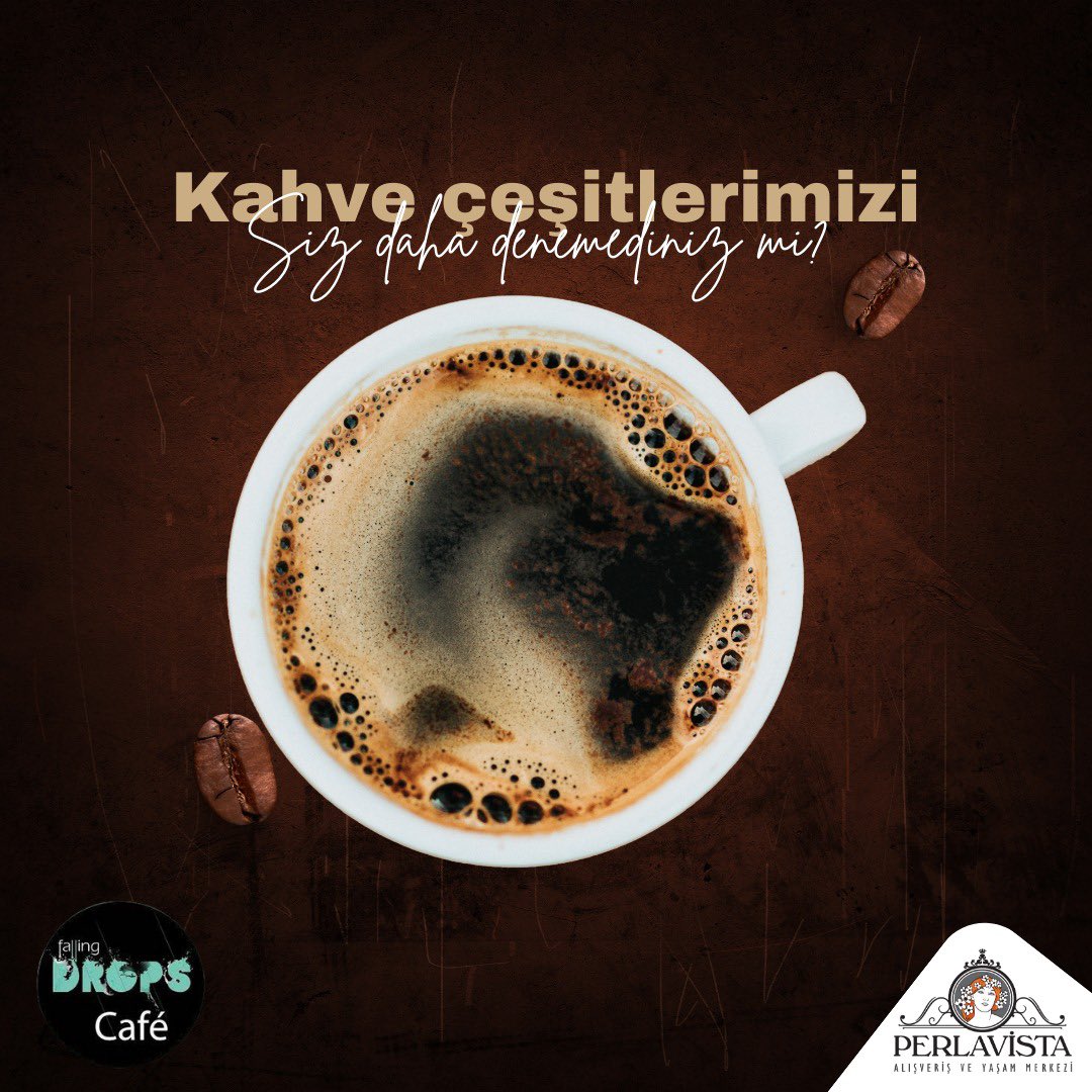 Perlavista_AVM's tweet photo. Siz Daha Denemediniz Mi?
#Perlavista #FallingDropsCafe https://t.co/G4vV5ZSdgR
