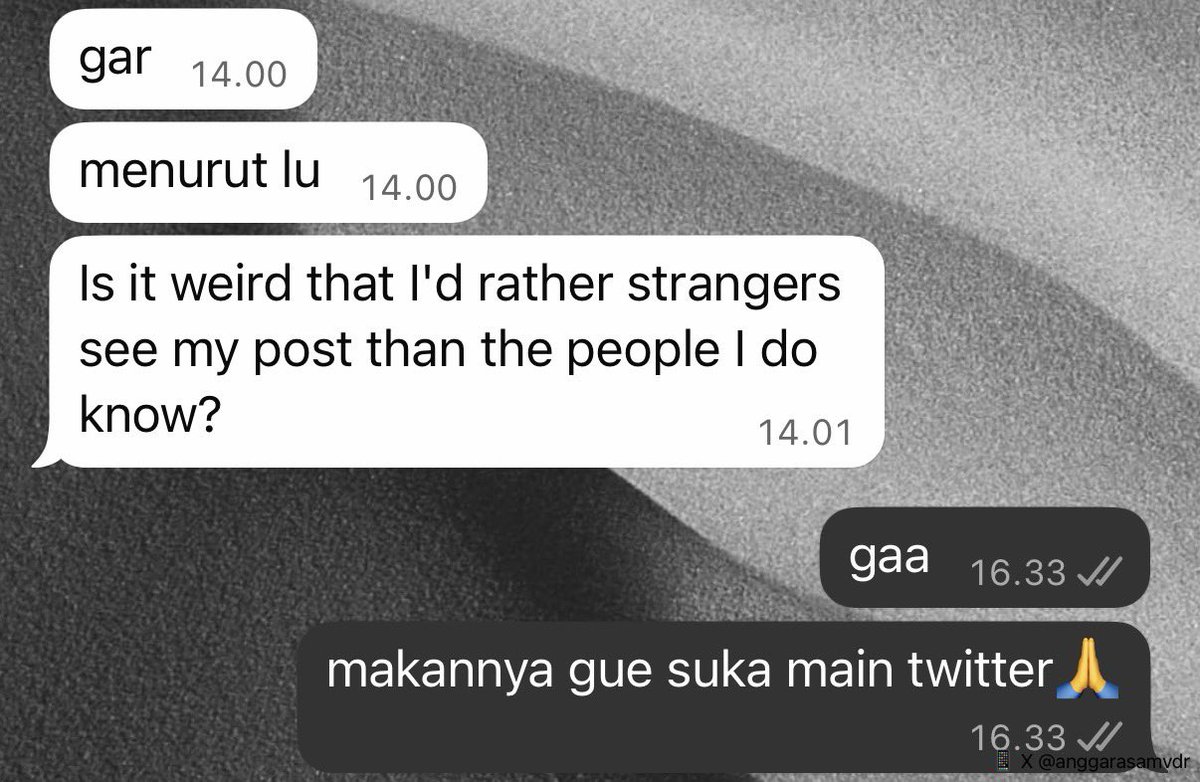 anggarasamvdr's tweet photo. malah itu alesan gue betah main twitter https://t.co/KbehLhHEWk
