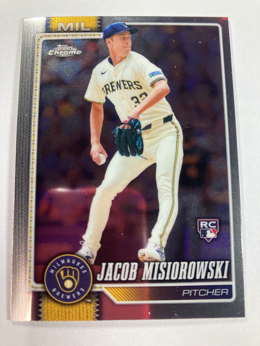 1218Sports's tweet photo. 🎁Appreciation Day Giveaway🎁

Winner Announced Wednesday

🔥Jacob Misiorowski Topps Chrome Rookie Card #BrewCrew

To enter
1. Follow
2. Retweet
3. Like https://t.co/gXYEYCepD8