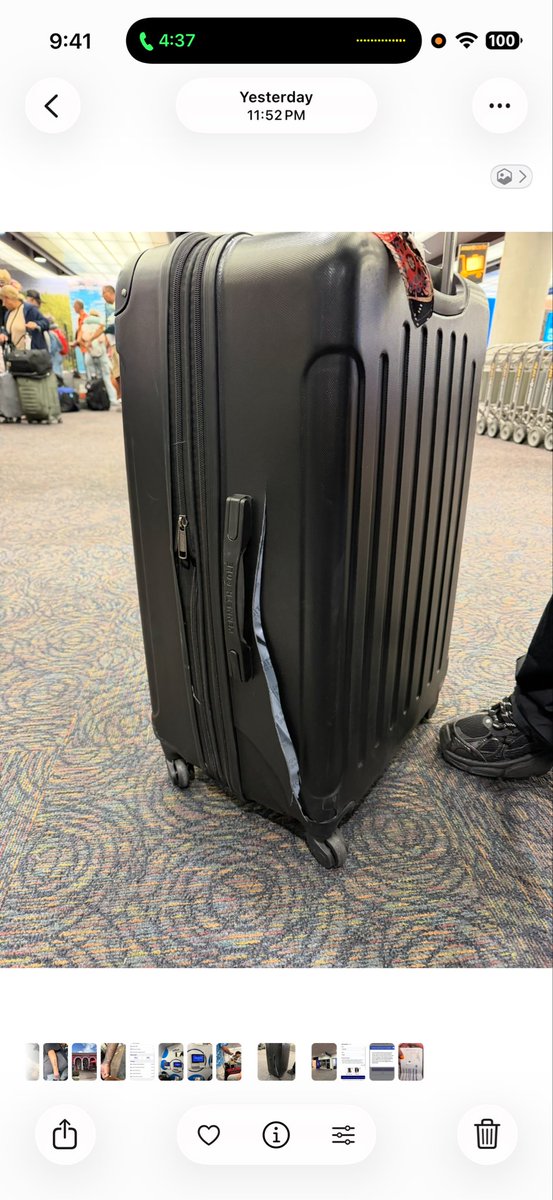 JMarie626's tweet photo. We arrived at Bradley Int at 1140pm. My suitcase was broken. No one available @JetBlue as you have a time frame to file a claim. I call today for them to tell me I’m outside that window. NO ONE WAS THERE!!!! https://t.co/BRuhaZYJTG