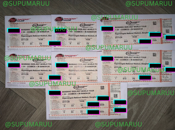 supumaruu's tweet photo. WTS / ปล่อยบัตรคอน BIGBANG TOUR in BANGKOK
ราคาหน้าบัตร  9,500 | 8,500 | 7,500 บาท  ปล่อยราคา ++
✅ มีบัตรจริงพร้อมส่ง
🤝 สามารถนัดรับและซื้อขายกันได้ในกรุงเทพ
📦 สามารถจัดส่งทางขนส่ง
#BIGBANG #COSMOS_WORLD_TOUR #COSMOS_WORLD_TOUR_IN_BANGKOK #BIGBANG_IS_BACK #20thAnniversary #YG https://t.co/y3fQKeS3kR