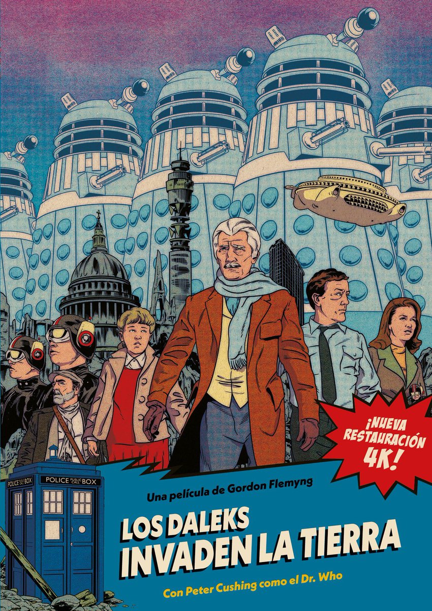 DavidWho96's tweet photo. Disponibles en el canal de @DWhoESP las dos películas del Dr. Who de Peter Cushing restauradas en 4K.

Incluyen doblaje y subtítulos en castellano y también subtítulos en catalán del equipo de @dwcatala https://t.co/0TFLNlYZg7