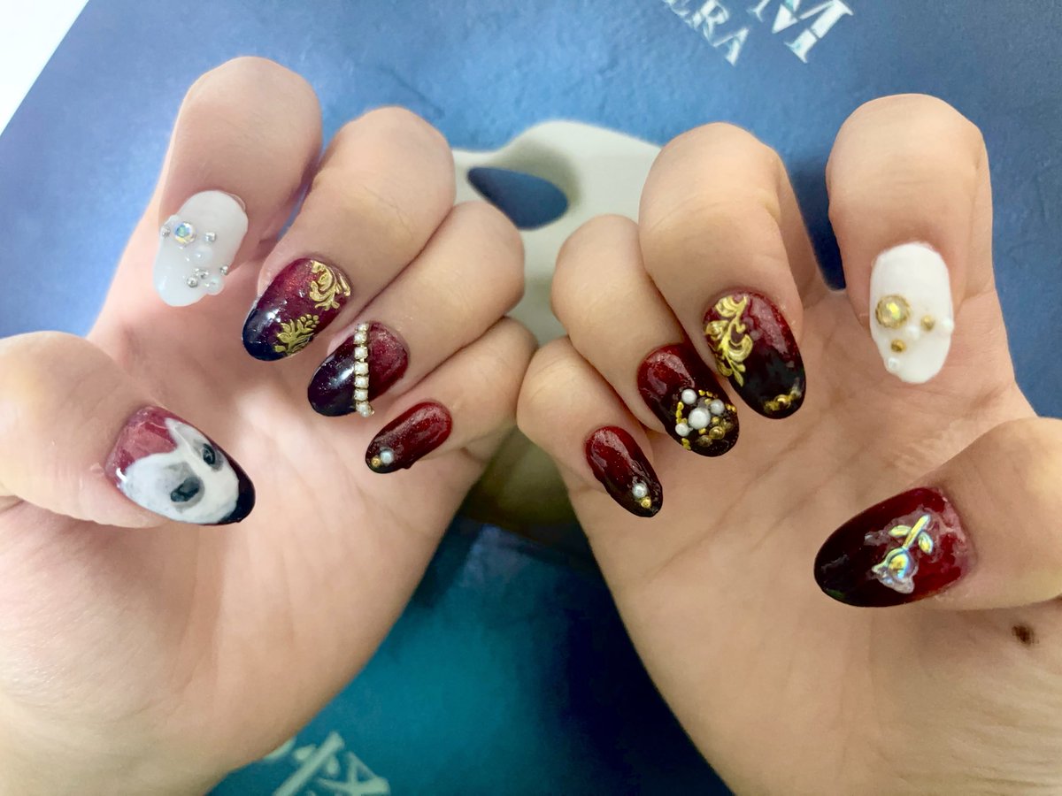 konpeeeeeeeto's tweet photo. 本日のお爪💅🎭✨️ https://t.co/tbOhvuQv4z