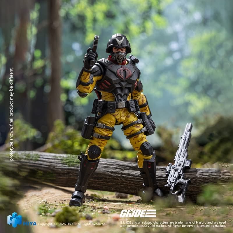 TheFullForce's tweet photo. 🐍🐍🐍🐍

Now G.I.Joe 1/18 scale Cobra Officers Python Patrol Version action figure joins Hiya Toys EXQUISITE MINI Series.

SRP:  29.99USD
Japan: 5200JPY (Tax Excluded)
Release time: 2027Q2 https://t.co/tCGGz4mXP1