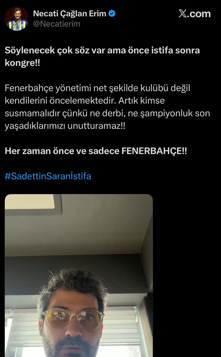 nikilauda1907's tweet photo. Necati’nin sevdiği kişilere istifa derseniz kötü niyetli bir hainsiniz.

AMA

Necati Eurolegue kazandıran kadroyu kuran Derya Yannier’e, seçime 1 ay kala Sadettin Saran’a, bir sene önce seçilmiş Ali Koç’a istifa diyebilir. Çünkü o Necati, her şeye hakkı var ama siz hainsiniz!! https://t.co/yMoQg6mg2m