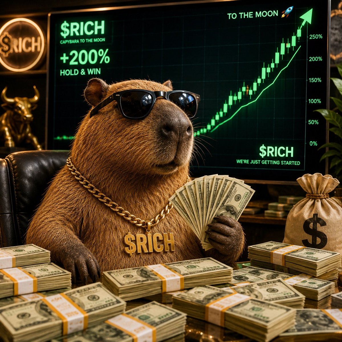 CapybarasCOINS's tweet photo. ☀️ GOOD MORNING CAPYS 🦫

TODAY IS THE DAY. 🚀

Ill be investing today into $RICH today and holding. 💎

If you believe in the vision, come join me. 🦫🌕
Let’s build this together.

Who’s coming with me? 👀🚀
$RICH https://t.co/otR8IF3VnM
