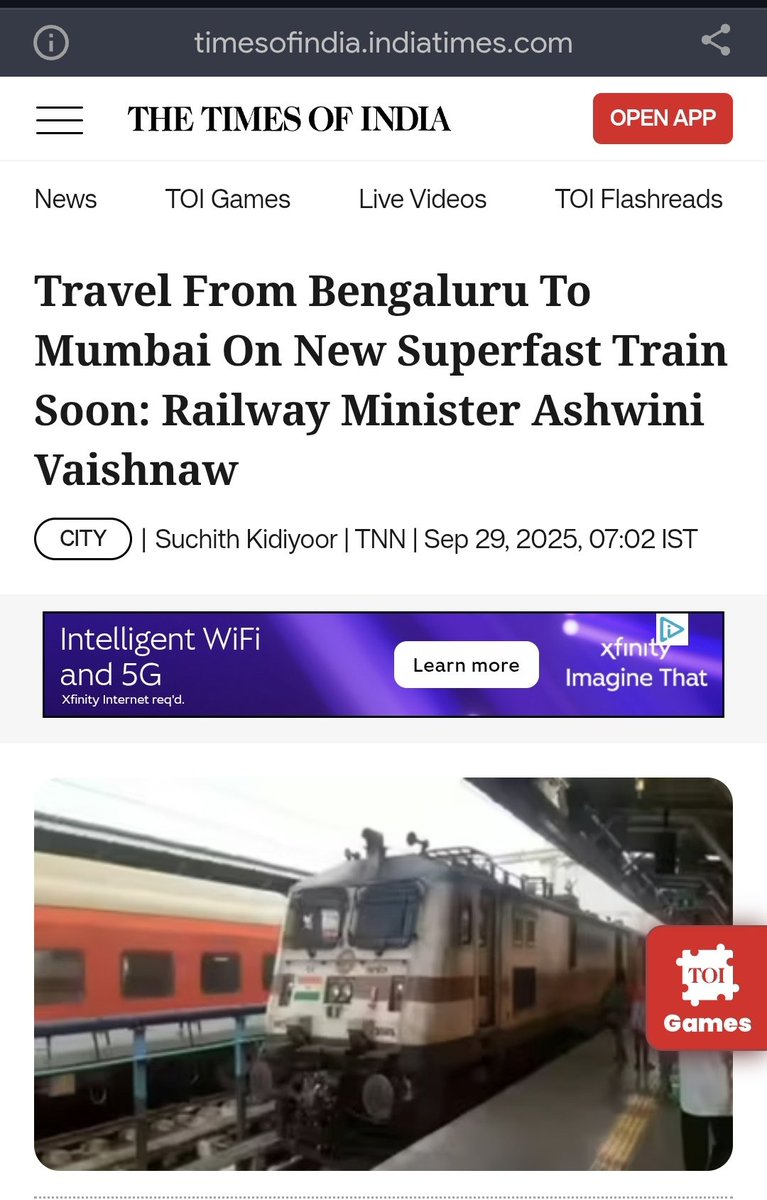 Jayathirtha's tweet photo. @VSOMANNA_BJP When will #Bengaluru <> #Mumbai #VandeBharat services start? It's been more than a year since the announcement. What is stopping this from becoming reality?
It's been just talk and nothing much on ground. 

Why this step-motherly treatment for needs of #Karnataka/#Bengaluru? 🤔 https://t.co/PPZOz018qv